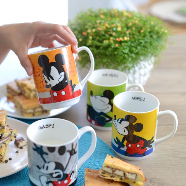 Disney - Taza Apilable Mickey Soy 350ml. Amarillo