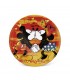 Disney - Set 2 Platos Para Pizza Mickey Mouse Verde Y Rojo Ø30cm