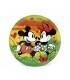 Disney - Set 2 Platos Para Pizza Mickey Mouse Verde Y Rojo Ø30cm