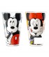 Juego de vasos Mickey y Minnie Mouse