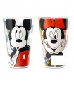 Juego de vasos Mickey y Minnie Mouse