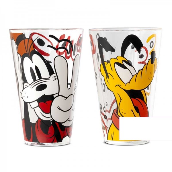 Juego de vasos Goofy y Plutón