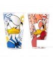 Juego de vasos Pato Donald y Daisy