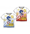 Camiseta infantil Sonic