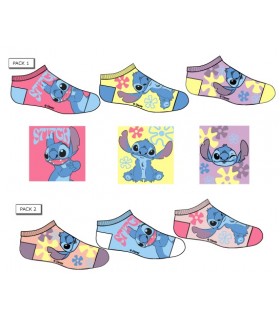 Pack 3 calcetines Tobilleros Stitch