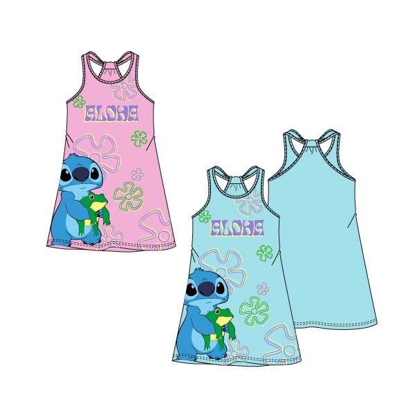 Vestido Infantil Stitch