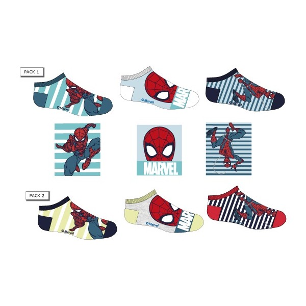 Pack 3 Calcetines Infantiles Spiderman