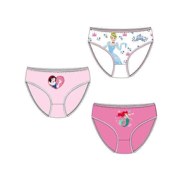 Pack 3 Braguitas Princesas Disney