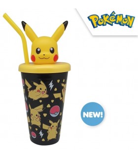VASO CON TAPA SUPERIOR POKEMON