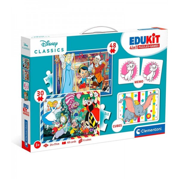 Edukit 4 En 1puzzle Disney Classic