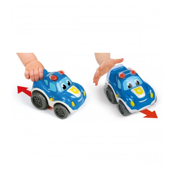 Coche Policía Retrofricción Con Luces Y sONIDOS