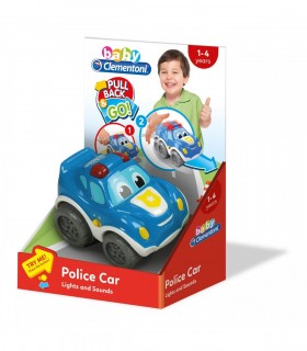 Coche Policía Retrofricción Con Luces Y sONIDOS