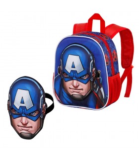 Capitán América Azul Mochila Mask Capitán América First