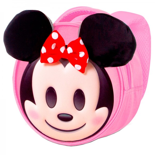 Mochila 3D Emoji Minnie Disney 22cm