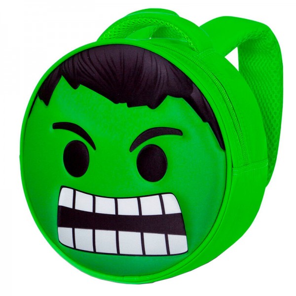 Mochila 3D Emoji Hulk Marvel 22cm