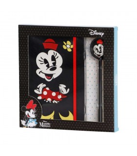 Diario + Bolígrafo Fashion Minnie Mouse Face