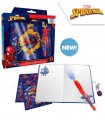 Diario con Boligrafo Magico Spiderman