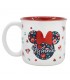 TAZA CERAMICA DESAYUNO 400 ML EN CAJA REGALO MINNIE MOUSE GARDENING