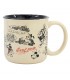 TAZA CERAMICA DESAYUNO 400 ML EN CAJA REGALO MICKEY MOUSE VINTAGE