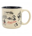 TAZA CERAMICA DESAYUNO 400 ML EN CAJA REGALO MICKEY MOUSE VINTAGE