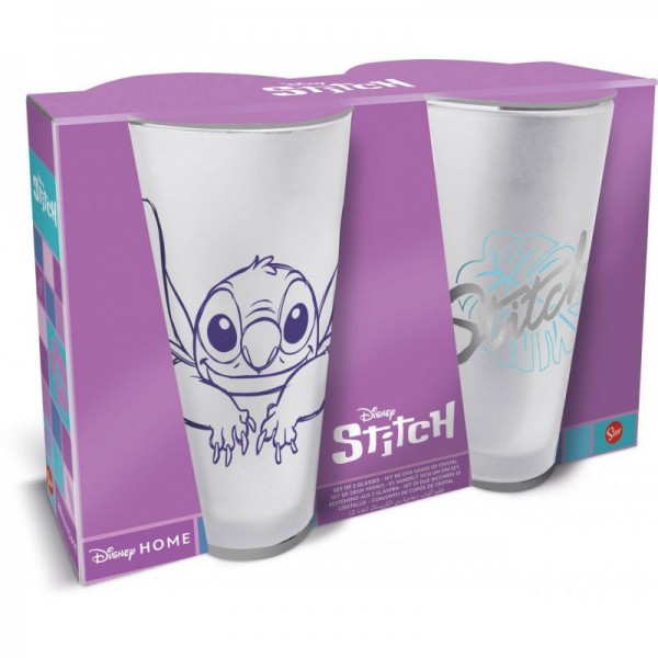 Set 2 vasos Stich cristal 490ml