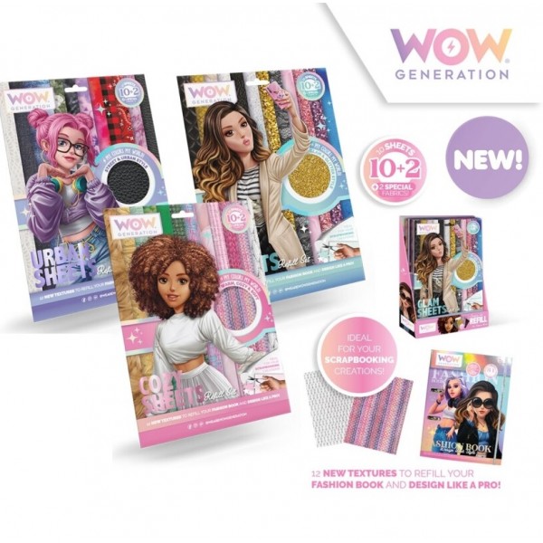 RECAMBIO HOJAS FASHION BOOK EN CDU WOW GENERATION