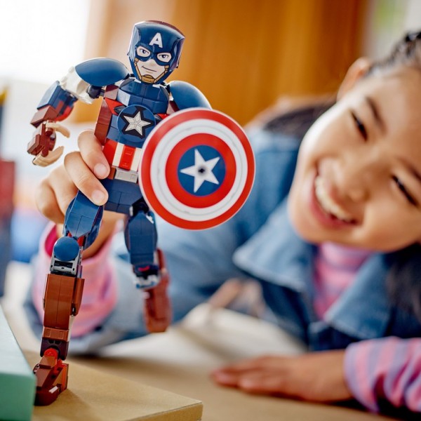FIGURA PARA CONSTRUIR: CAPITÁN AMÉRICA S. HEROES 76258 LEGO
