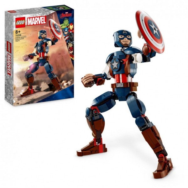 FIGURA PARA CONSTRUIR: CAPITÁN AMÉRICA S. HEROES 76258 LEGO
