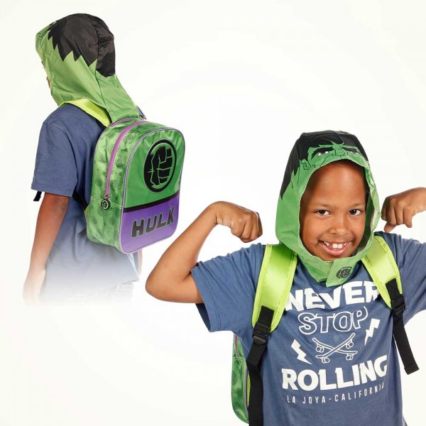 Mochila capucha Hulk Marvel 31cm