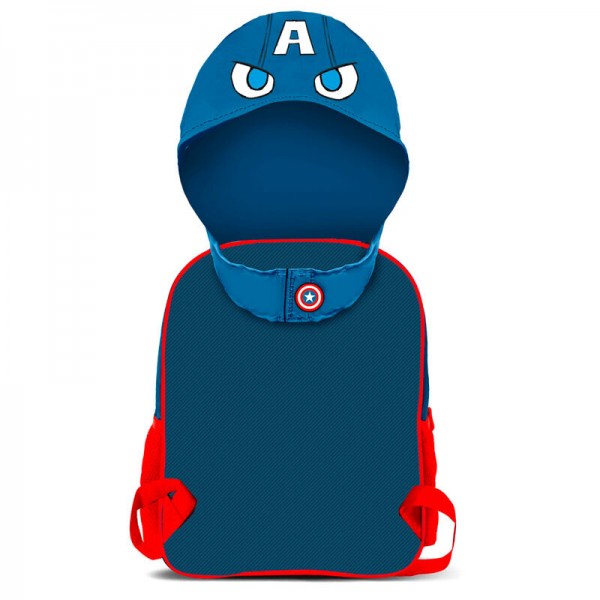 Mochila capucha Capitan America Marvel 31cm
