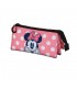 MINNIE MOUSE ROSA ESTUCHE PORTATODO TRIPLE MINNIE MOUSE CLOSER