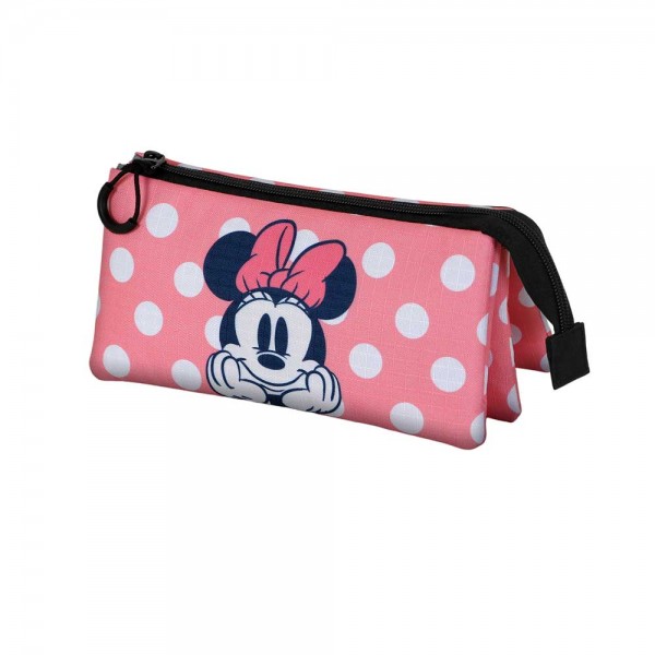 MINNIE MOUSE ROSA ESTUCHE PORTATODO TRIPLE MINNIE MOUSE CLOSER