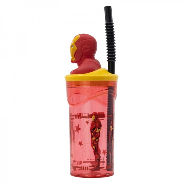 VASO FIGURITA 3D 360 ML AVENGERS COMIC HEROES IRON MAN