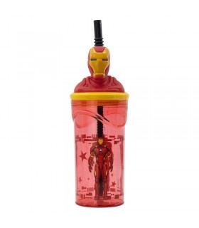 VASO FIGURITA 3D 360 ML AVENGERS COMIC HEROES IRON MAN