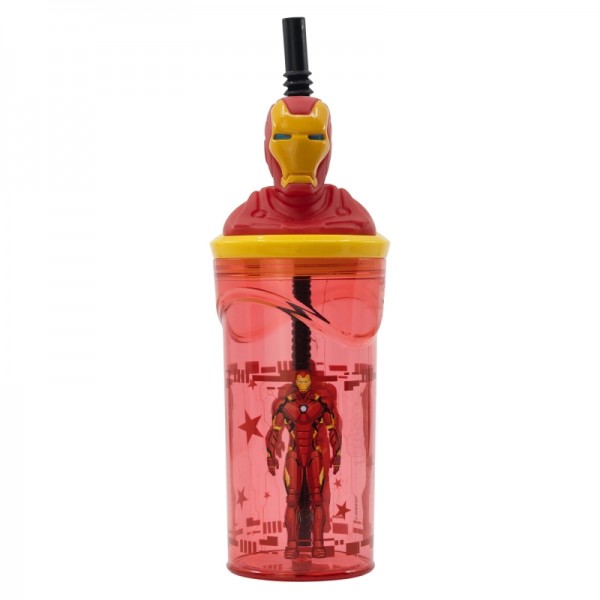 VASO FIGURITA 3D 360 ML AVENGERS COMIC HEROES IRON MAN
