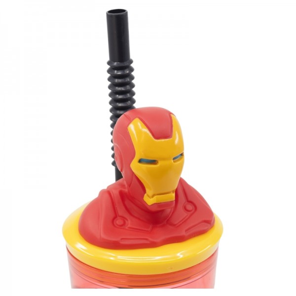 VASO FIGURITA 3D 360 ML AVENGERS COMIC HEROES IRON MAN