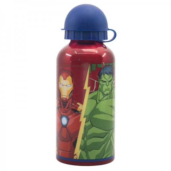 BOTELLA DE ALUMINIO 400 ML AVENGERS COMIC HEROES