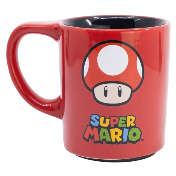 TAZA CERÁMICA ANTIVUELCO 300 ML SUPER MARIO POWER