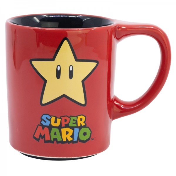 TAZA CERÁMICA ANTIVUELCO 300 ML SUPER MARIO POWER