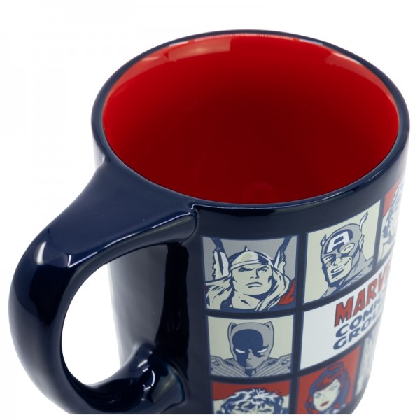 TAZA CERÁMICA ANTIVUELCO 300 ML MARVEL AVENGERS COMIC ENERGY