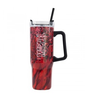 TAZA TERMO XL ACERO INOXIDABLE 940 ML MARVEL PATTERN