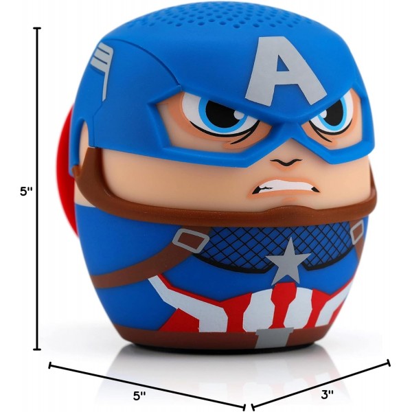 Mini altavoz Bitty Boomers Capitán América 5 cm