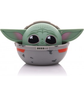Mini altavoz Bitty Boomers Grogu en carrito 5 cm