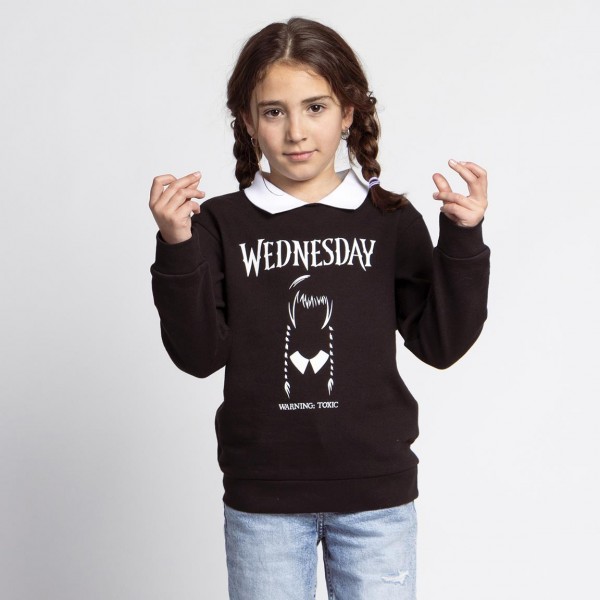 Sudadera Cotton Brushed Wednesday