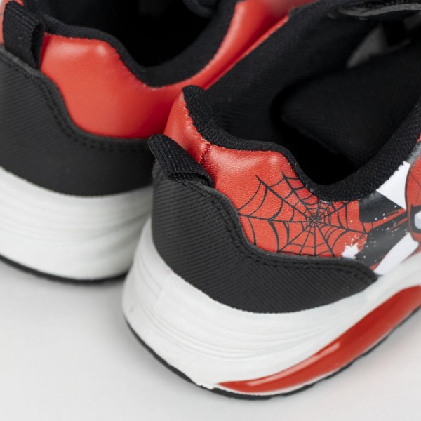 Deportiva Suela Pvc Con Luces Spiderman