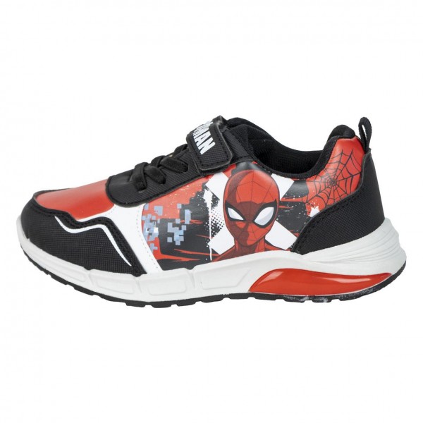 Deportiva Suela Pvc Con Luces Spiderman