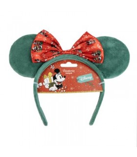 Diadema infantil orejas Minnie Navidad