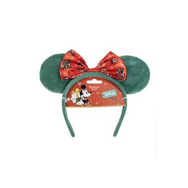 Diadema infantil orejas Minnie Navidad