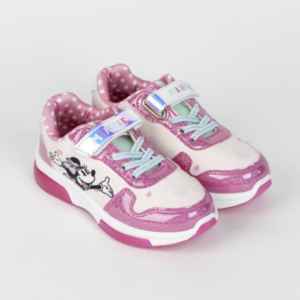 Deportiva Suela Pvc Con Luces Minnie