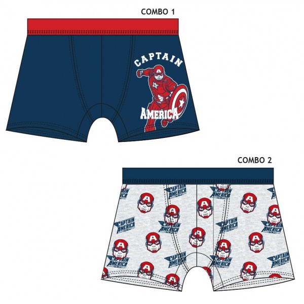 Pack 2 Boxers Capitán América